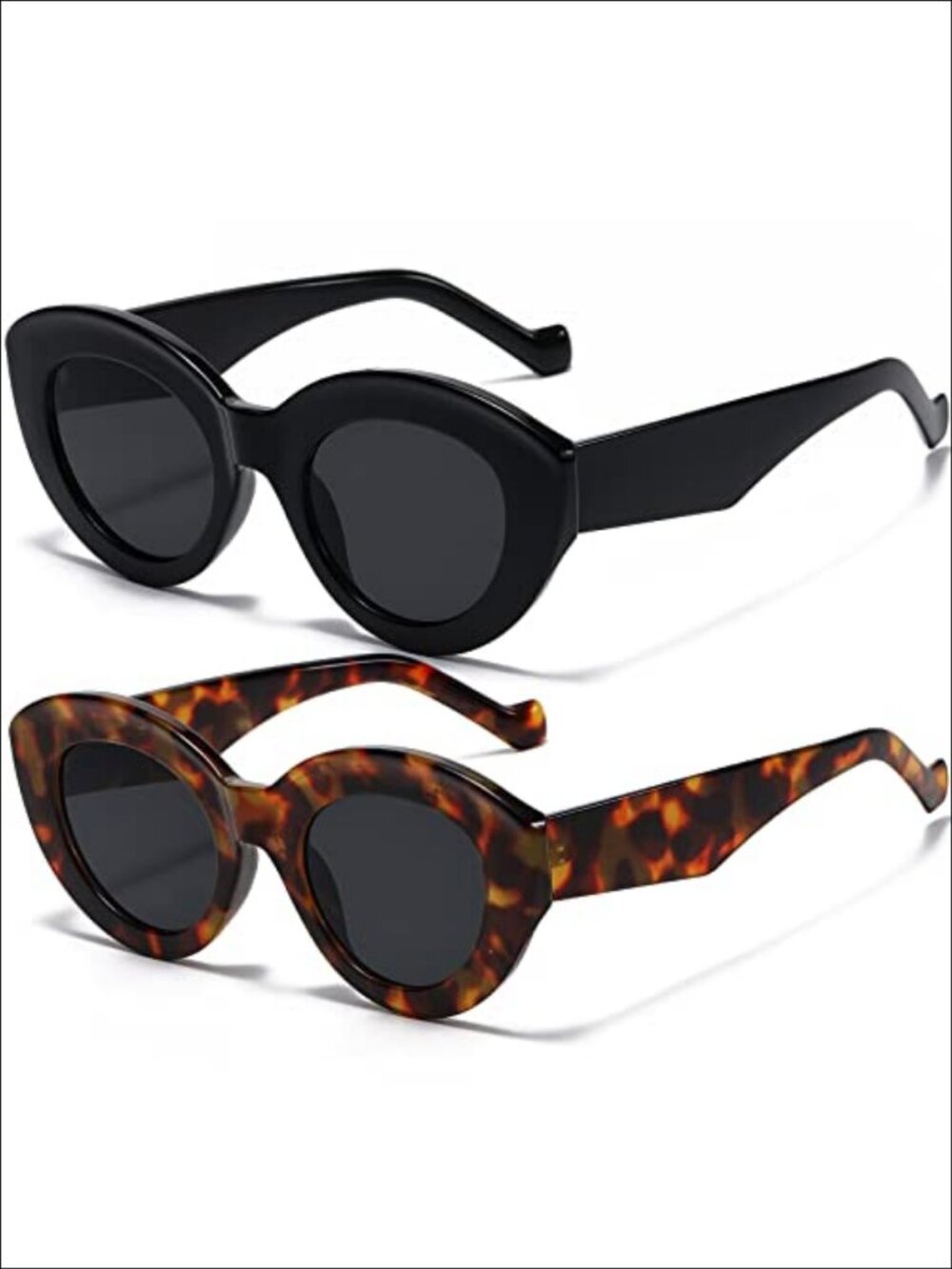 Oversized Cat Eye Sunglasses Retro Thick Frame UV Protection Chic